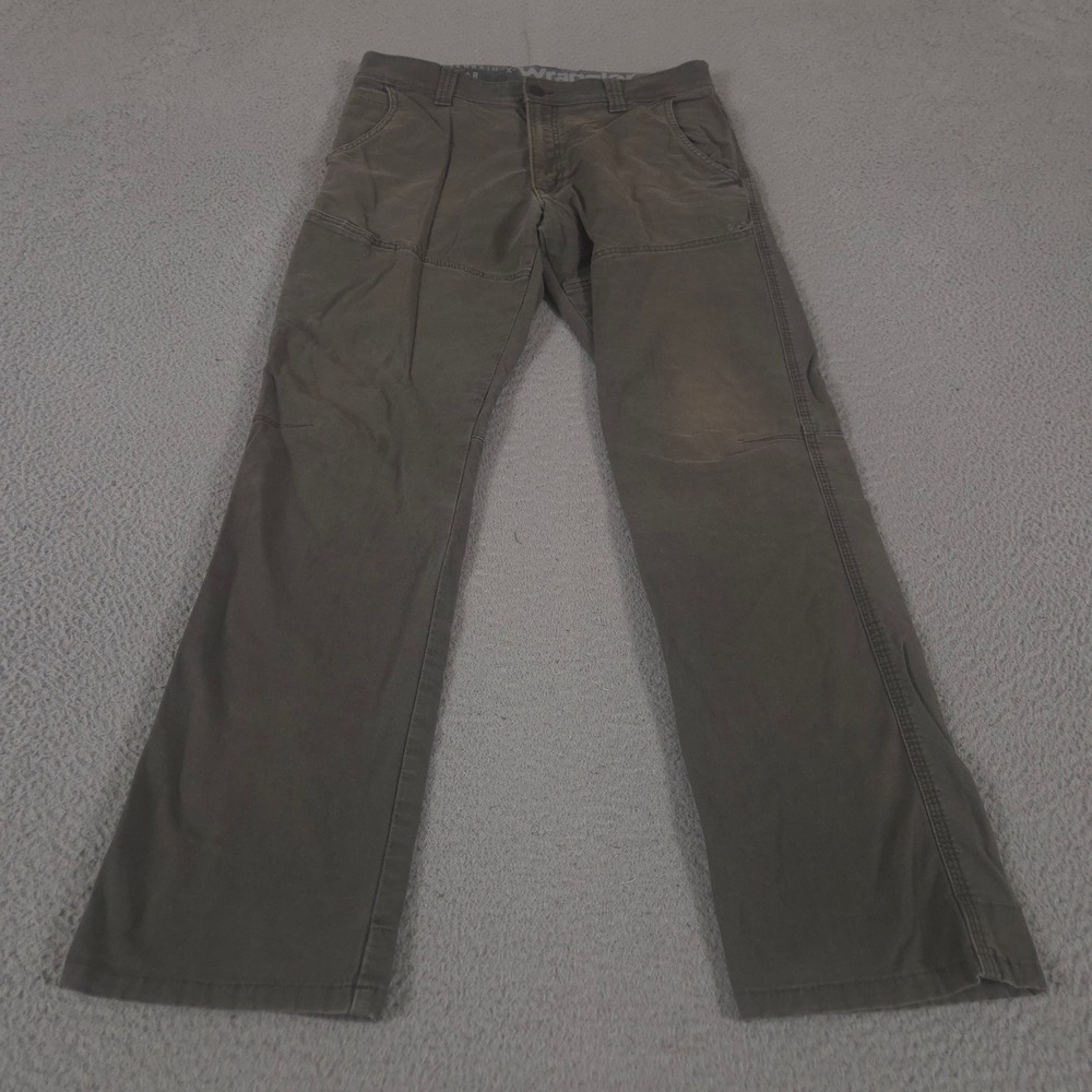 Wrangler Pants Mens 34x32 Olive ATG All Terrain Gear Straight Leg Utility Ranger